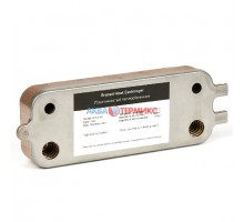 Теплообменник вторичный 12 пластин для Bosch Gaz 2000/6000 W 12C, 18C, Buderus Logamax U072-12K, 18K (87186446230)