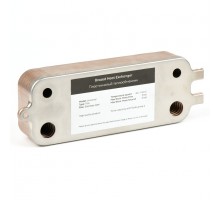 Теплообменник вторичный 16 пластин для Bosch Gaz 6000 W 24C, Buderus Logamax U072-24K (87186446250)