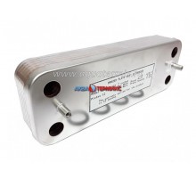 Теплообменник ГВС 12 пластин Bosch Gaz 3000 W, Buderus Logamax U032, U034, Junkers Euroline (87054062870)