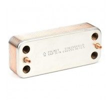 Теплообменник ГВС 16 пластин Zilmet для BAXI Eco Classic, Eco Nova (17B1901630)