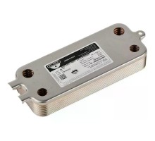 Теплообменник вторичный Zilmet 12 пластин для Bosch Gaz 2000/6000 W 12C, 18C, Buderus Logamax U072-12K, 18K (87186446230)
